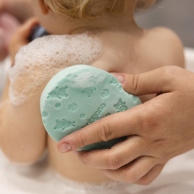 BabyOno, gąbka kąpielowa dla dzieci i niemowląt, miętowa