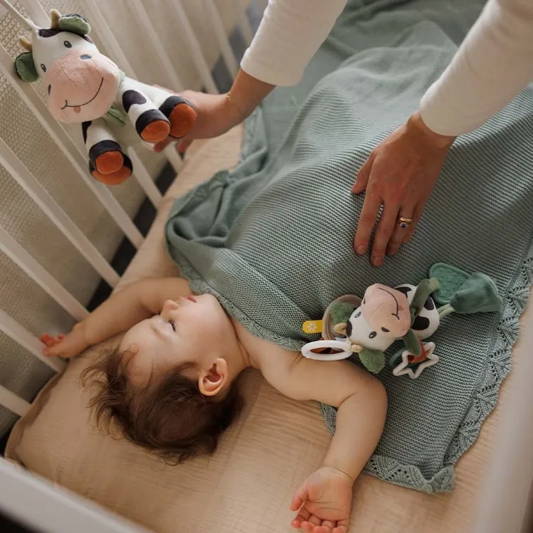 BabyOno, kocyk bambusowy, szałwiowy, 75-100 cm