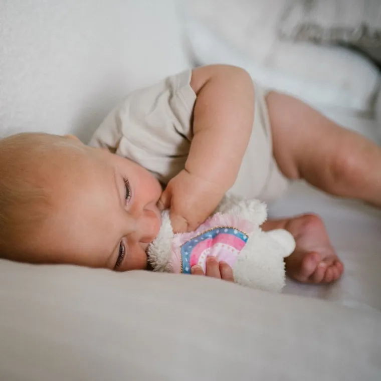 BabyOno, Llama Lulu, przytulanka, szeleścik, różowy