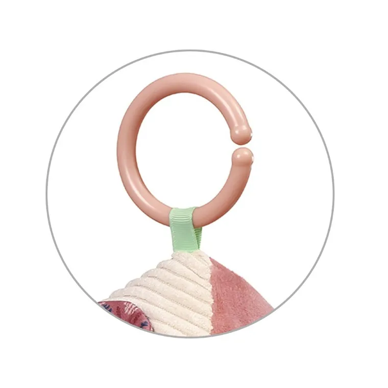 BabyOno, Rabbit Karo, kostka sensoryczna, miękka zawieszka