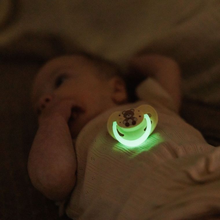 BabyOno, smoczki anatomiczne, silikonowe, 0-6 m