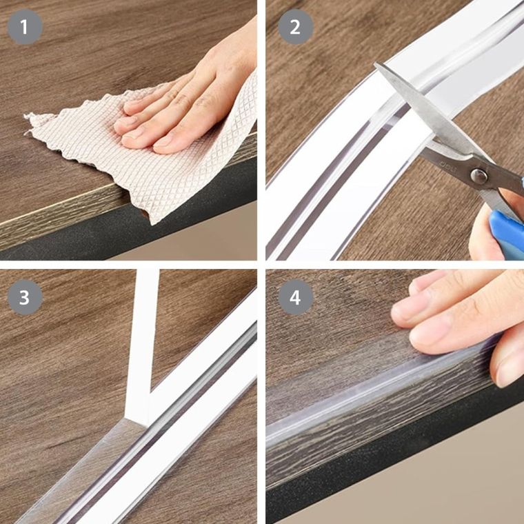 BabyOno, taśma zabezpieczająca krawędzie, bezbarwna, 3m