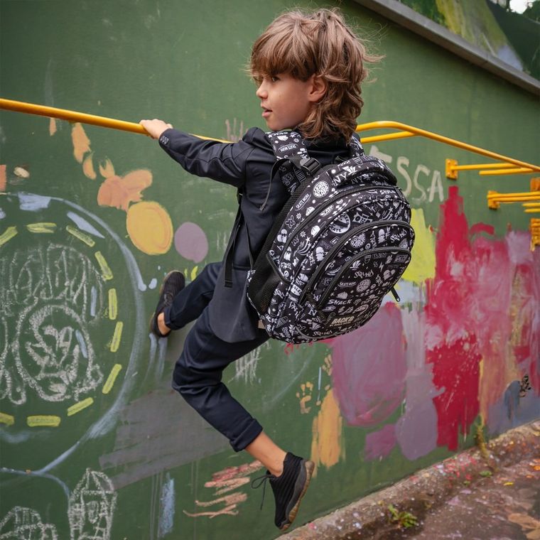 BackUp, plecak szkolny, 3-komorowy, Drift