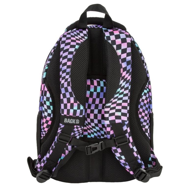 BackUp, plecak szkolny, 4-komorowy, Szachownica Crazy