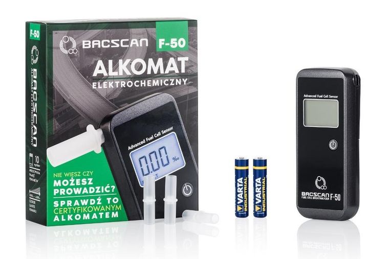 Bacscan, alkomat elektrochemiczny, F-50
