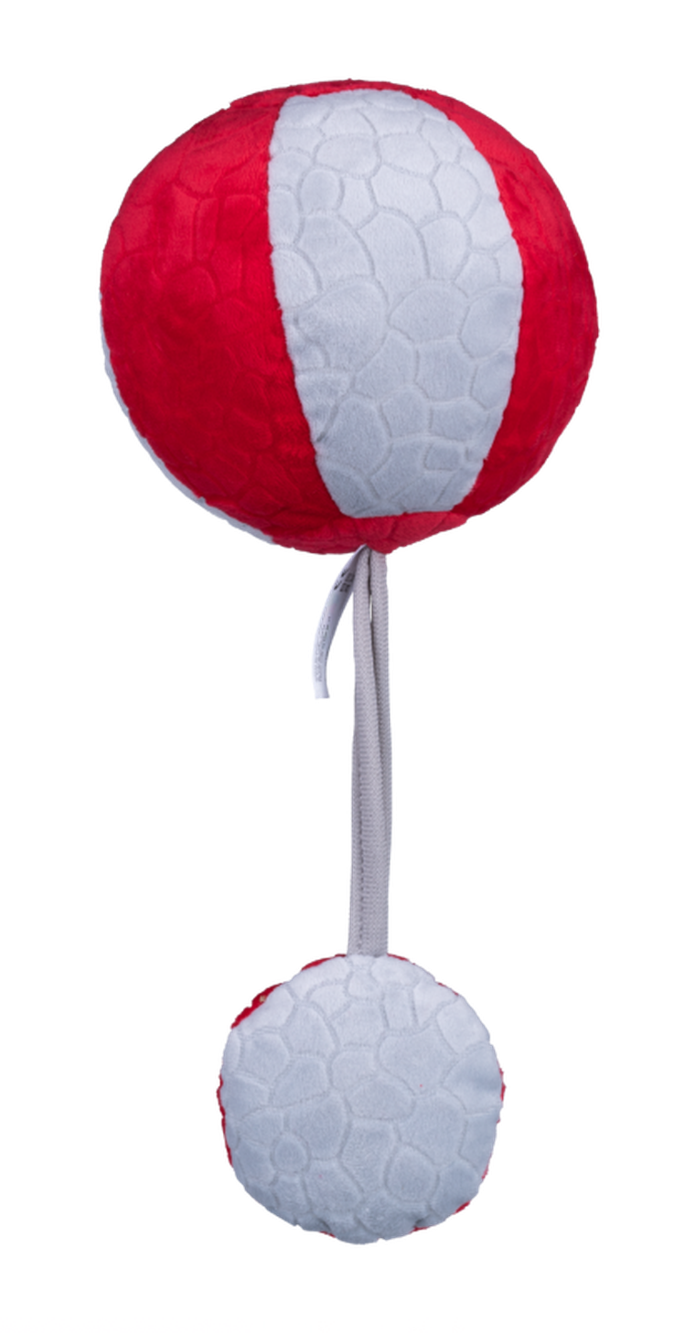 Balibazoo, piłka czerwono-szara, zabawka niemowlęca