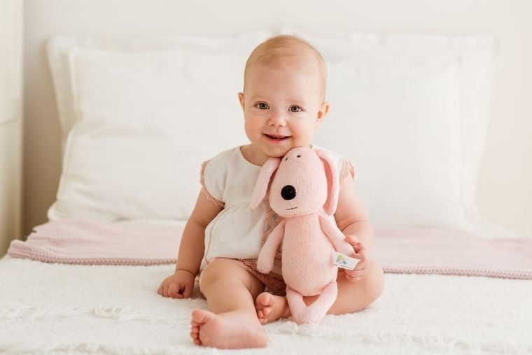 Balibazoo, Tulimy, maskotka, piesek, różowy, 28 cm