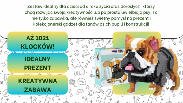 Balody, British Bulldog, klocki konstrukcyjne, 1021 elementów