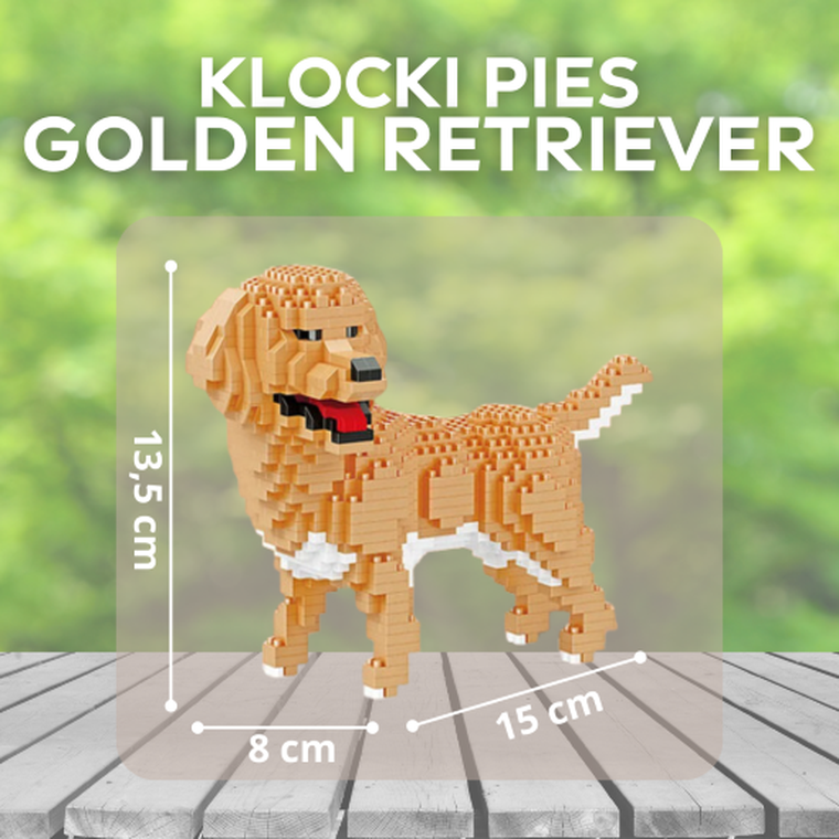 Balody, Golden Retriever, klocki konstrukcyjne, 824 elementów