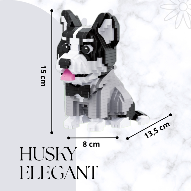 Balody, Pies Husky szczeniak, klocki konstrukcyjne, 973 elementów