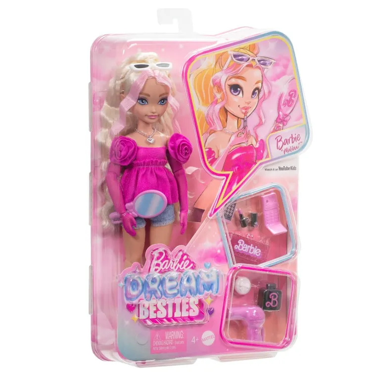 Barbie, Dream Besties, lalka Malibu z akcesoriami