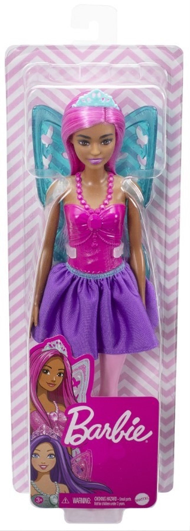 Barbie, Dreamtopia, lalka wróżka, różowe włosy