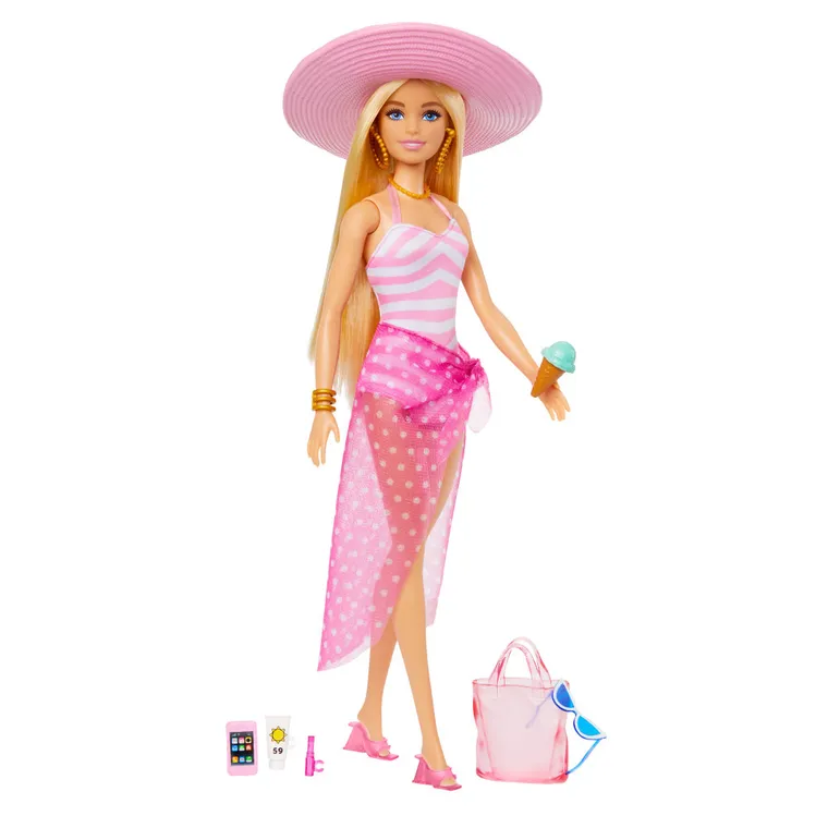 Barbie, Dzień na plaży, lalka i akcesoria
