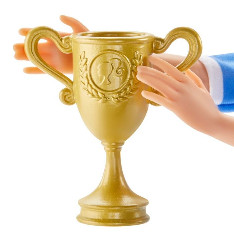 Barbie, Kariera, Trenerka piłki nożnej, zestaw z lalką blondynką, figurką i akcesoriami