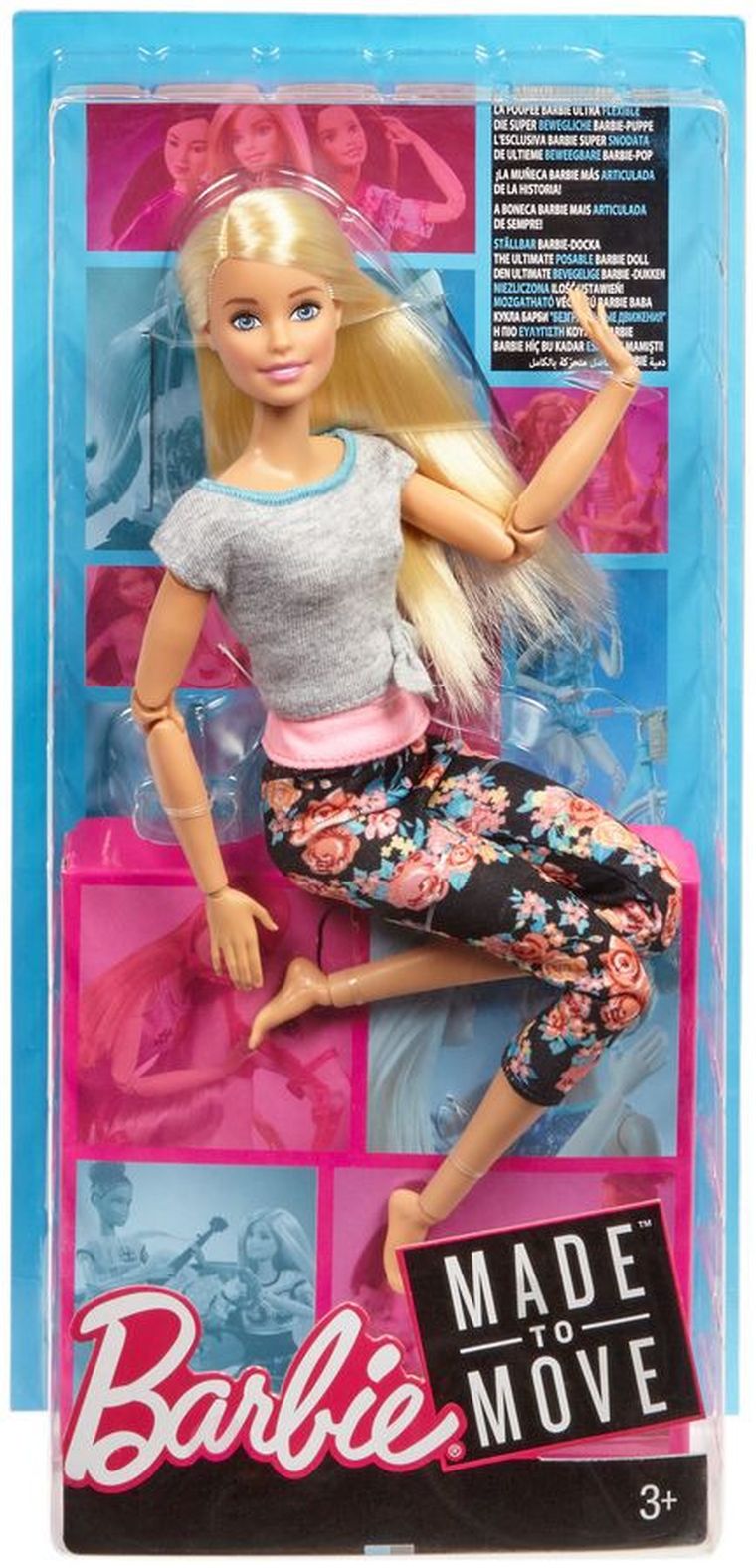 Barbie, Made to Move, lalka Original, blondynka