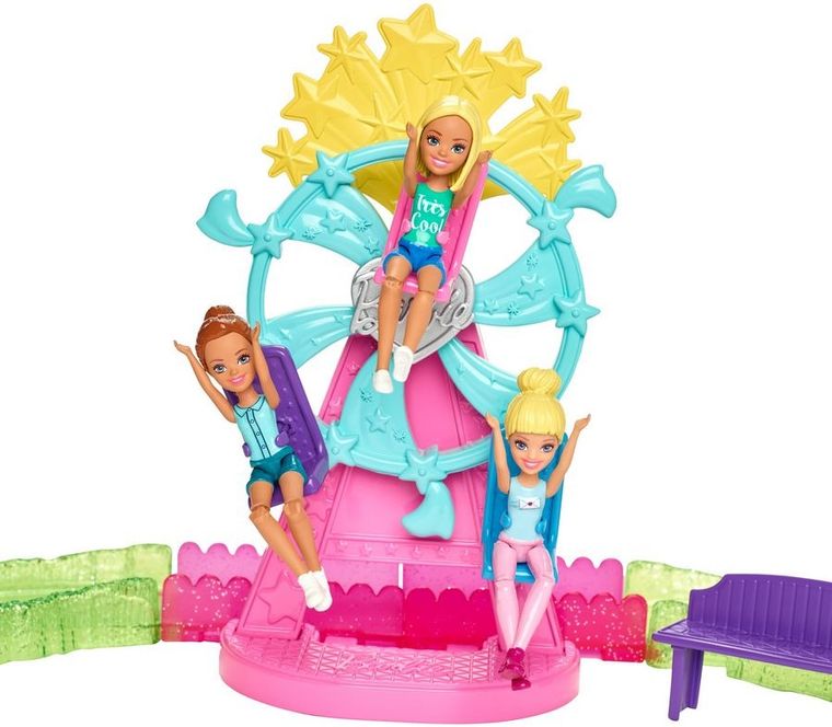 Barbie, On the Go, Wesołe miasteczko, zestaw z kucykiem i lalką