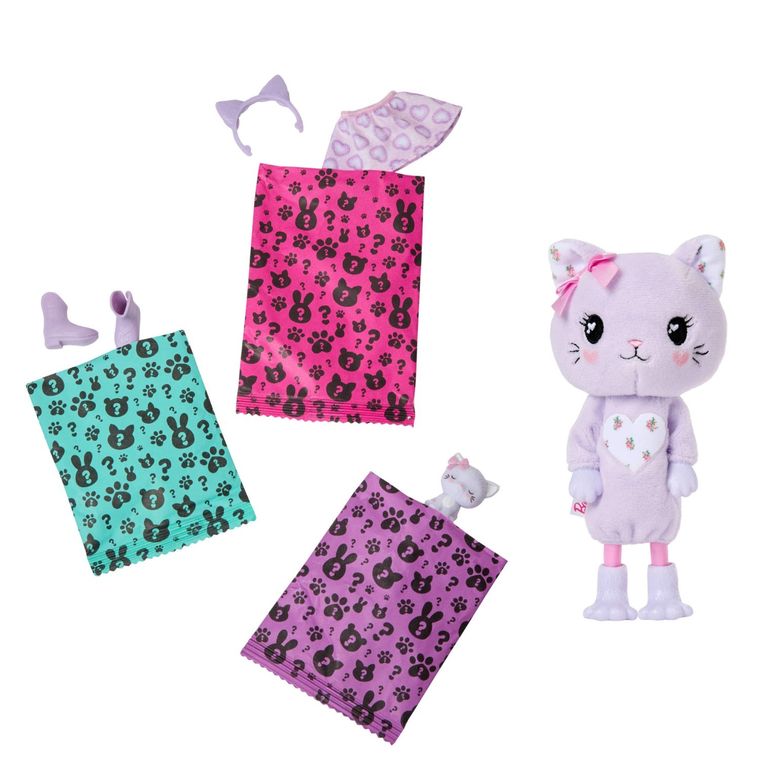 Barbie x Care Bears, Cutie Reveal, Troskliwe Misie, lalka Chelsea