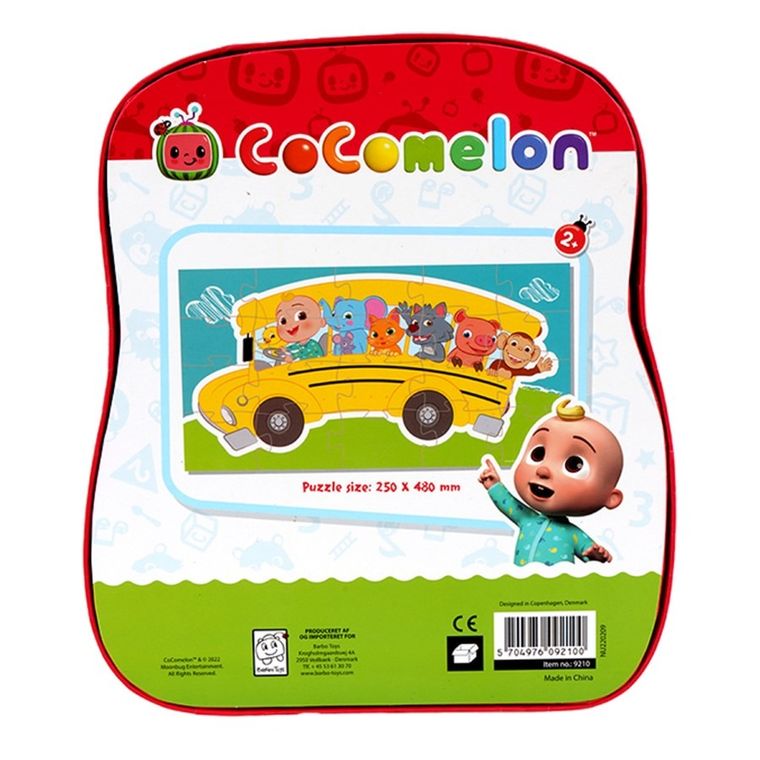 Barbo Toys, Cocomelon, autobus, puzzle w ozdobnym pudełku, 20 elementów