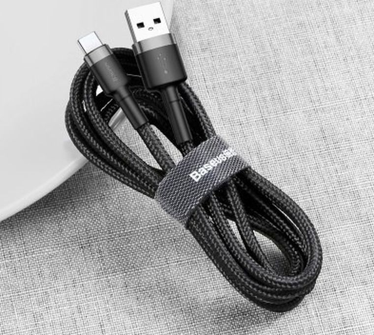 Baseus, kabel, USB-C CAFULE CATKLF-UG1 2A, 3m, czarny