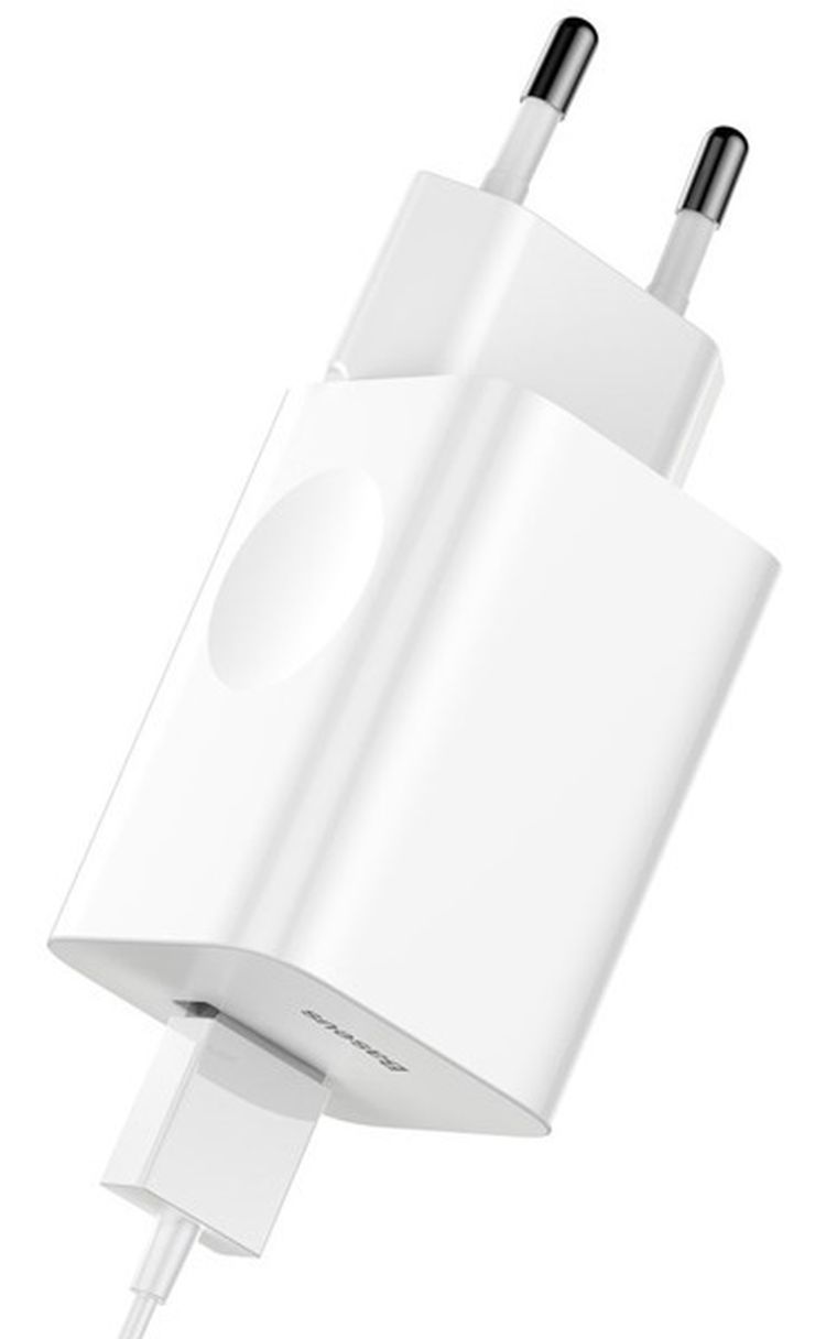 Baseus, ładowarka sieciowa Charging Quick Charger USB 3.0, biała