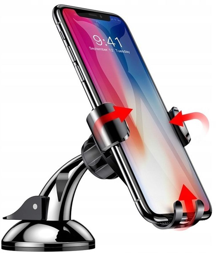 Baseus, Osculum, uchwyt samochodowy do telefonu, czerwono-czarny