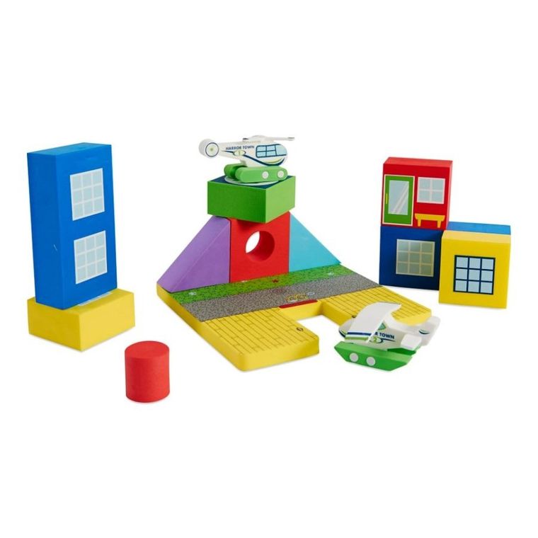 BathBlocks, Lądowisko dla wodolotów, zabawka do kąpieli, 13 elementów