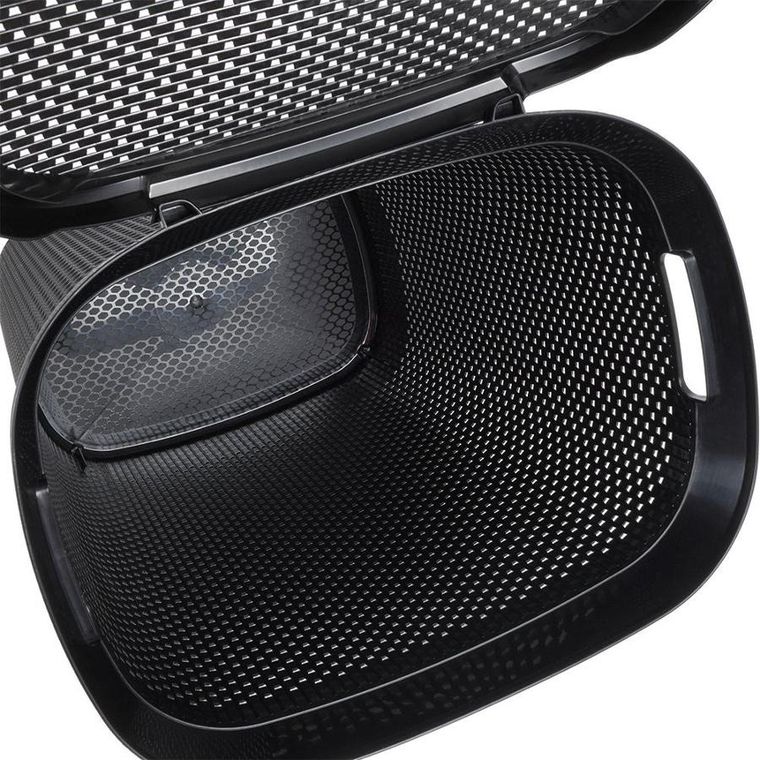 Bathroom Solutions, kosz na pranie z pokrywą, czarny, 60 l