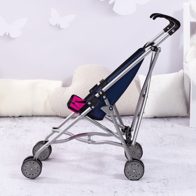 Bayer Design, Buggy, wózek spacerówka dla lalek, różowo-niebieski