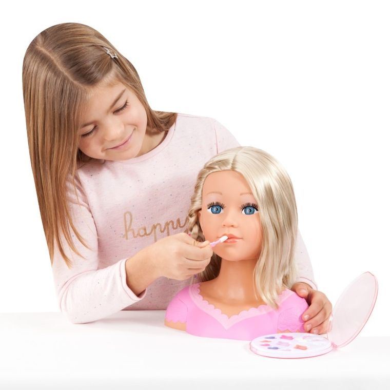 Bayer Design, Charlene, Super Modelka, głowa do stylizacji fryzur z akcesoriami, blondynka, 27 cm