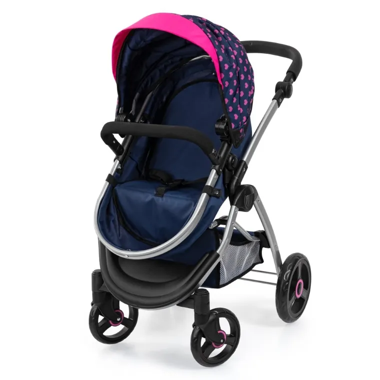 Bayer Design, City Max, składany wózek dla lalek ze zintegrowanym koszem i torbą na akcesoria