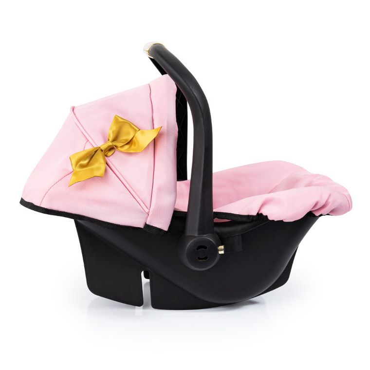 Bayer Design, Deluxe, fotelik samochodowy dla lalek z baldachimem, różowy