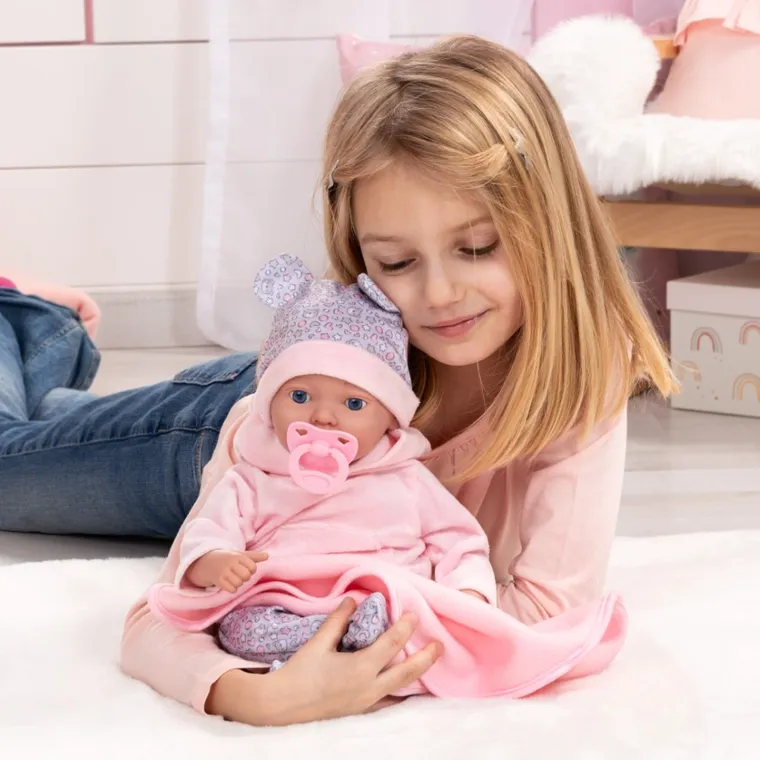 Bayer Design, Reborn, lalka bobas z akcesoriami, 38 cm