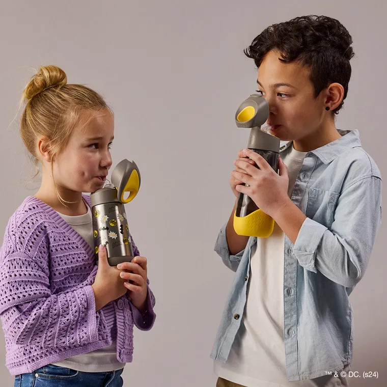 b.box, Batman, butelka na wodę tritanowa ze słomką, 600 ml