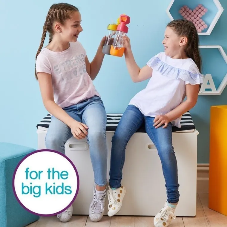 b.box, Emerald Forest, butelka tritanowa ze słomką, 450 ml