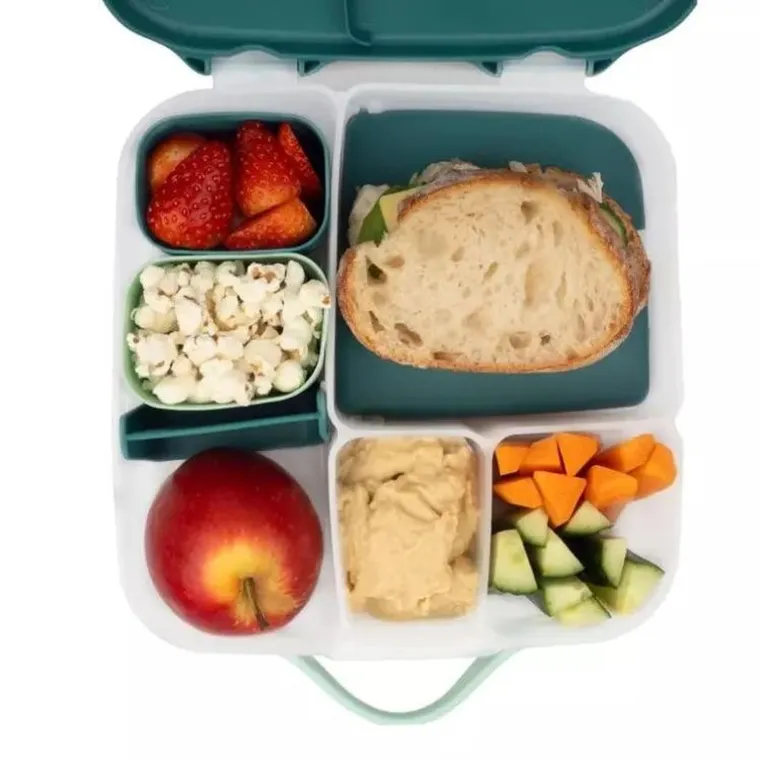 b.box, Emerald Forest, silikonowe pojemniczki na przekąski, forest, 2 szt.