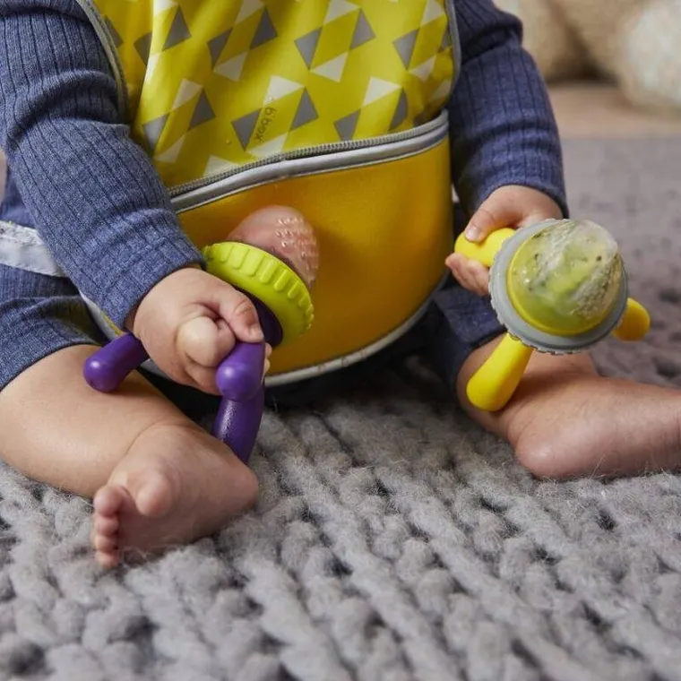 b.box, gryzak silikonowy do podawania pokarmu, piwonia