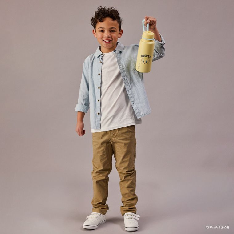 b.box, Looney Tunes, butelka termiczna ze składanym ustnikiem, stal nierdzewna, 1l