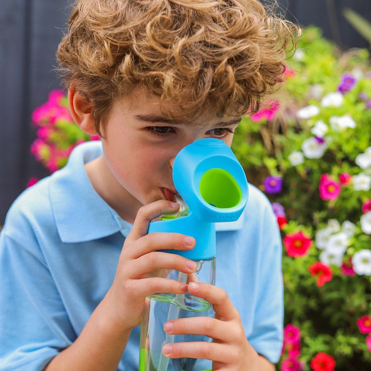 b.box, Ocean Breeze, butelka na wodę tritanowa ze słomką, 600 ml