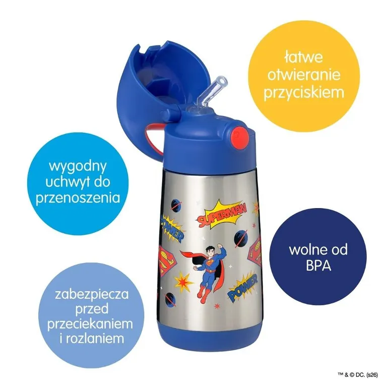 B.box, Superman, bidon termiczny, 350 ml