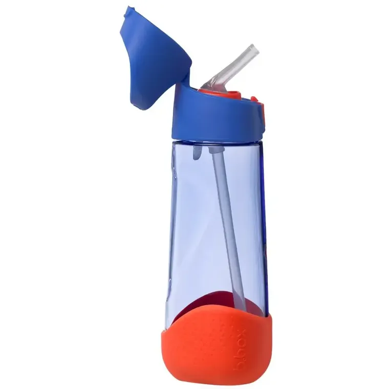 b.box, Superman, butelka tritanowa na wodę ze słomką, 600 ml