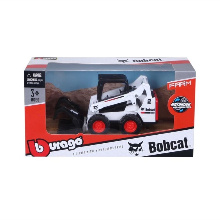 Bburago, Bobcat S590 Skid-Steer Loader Grapple, wózek widłowy