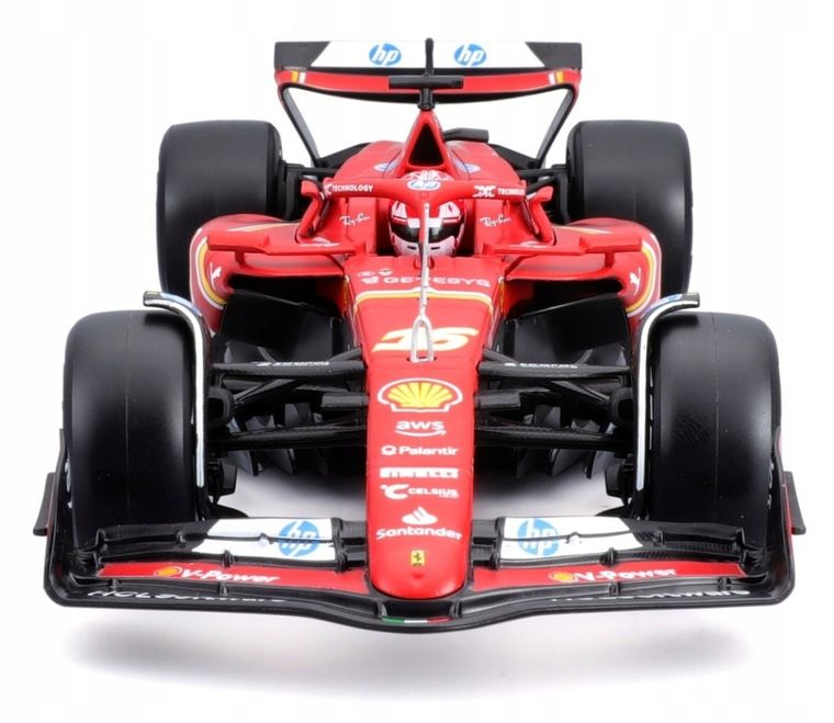 Bburago, Ferrari SF-24 2024 CHARLES LECLERC, Bolid F1, model pojazdu, 1:24