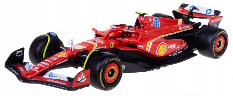 Bburago, Ferrari SF-24 2024 Imola Italy, Bolid F1, model pojazdu, 1:43