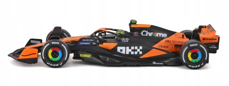 Bburago, McLaren F1 MCL38 Miami GP, Bolid F1, model pojazdu, 1:43