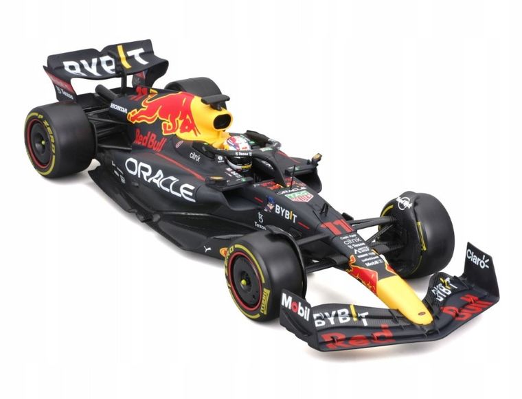 Bburago, Oracle Red Bull Racing Rb18 With Helmet Sergio Perez, Bolid F1, model pojazdu, 1:24