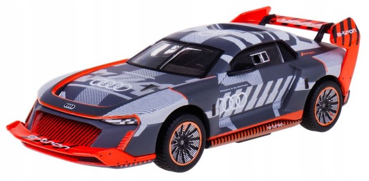 Bburago, Race Audi S1 E-Tron Quattro, model pojazdu, grey, 1:43