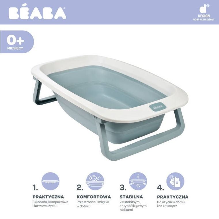 Beaba, Eazy Pop, składana wanienka, Camele'O Bleu baltique