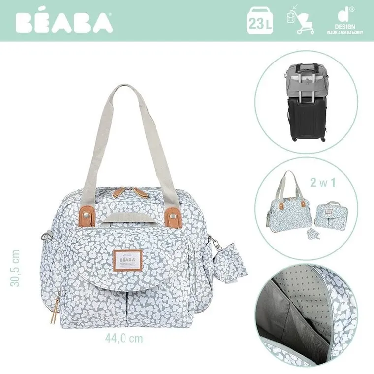 Beaba, Geneva II, torba dla mamy, Cherry Blossom