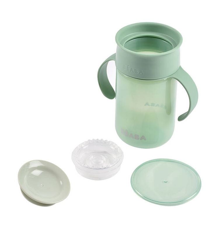 Beaba, kubek treningowy 360°, Sage Green