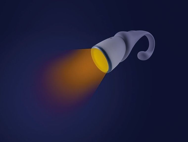 Beaba, Pixie, przenośna lampka nocna LED z latarką, 90h świecenia, niebieska